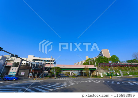 [Osaka Prefecture] April - Street view in front of Kita-Senri Station 116698099