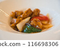 Kagoshima black vinegar sweet and sour pork 116698306