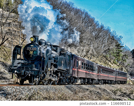 Steam locomotive of Moka railroad 116698512