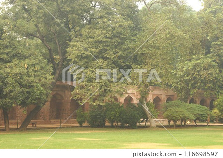 印度德里胡馬雍陵內的風景 印度德里胡馬雍陵內的風景 116698597