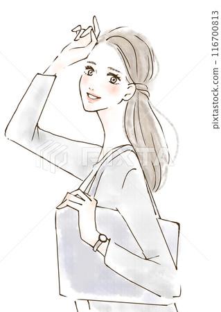 一名職業婦女的例證 一名職業婦女的例證 116700813