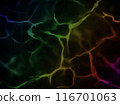 Seven-color lightning-like abstract background 116701063