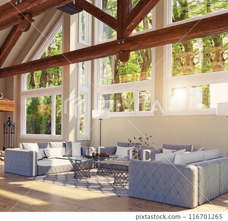 modern luxury house interior. modern luxury house interior. 116701265