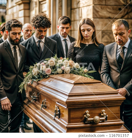 funeral procession concept 116701357