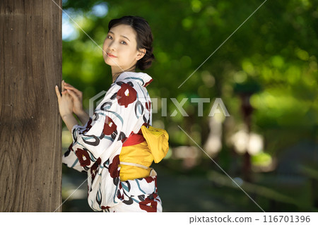 Yukata young lady 116701396