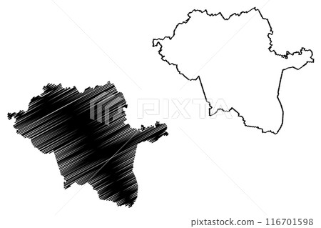 Northern Midlands Council (Commonwealth of Australia, Tasmania, lutruwita) map vector illustration, scribble sketch Northern Midlands map Northern Midlands Council (Commonwealth of Australia, Tasmania, lutruwita) map vector illustration, scribble sketch Northern Midlands map 116701598