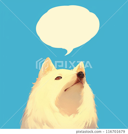 白狗和演講泡泡 116701679