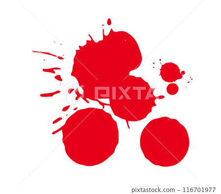 Blood splatter, blood, ink, red, vector illustration 116701977