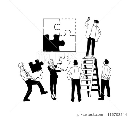 Person business fashionable illustration material Person business fashionable illustration material 116702244