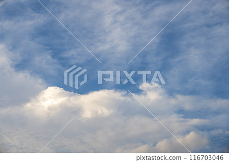 Summer evening sky nostalgic image 116703046