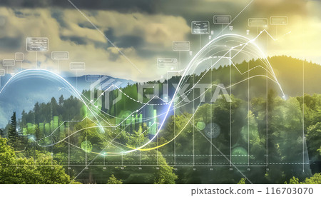 CG素材:CO2排放量圖及自然風光影像素材 CG素材:CO2排放量圖及自然風光影像素材 116703070