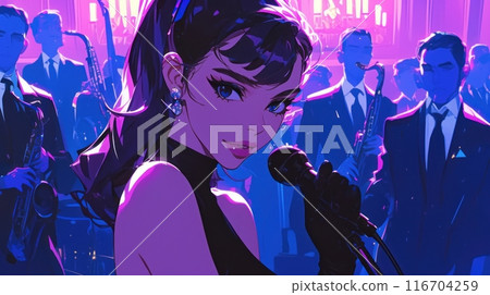 the singer sings in a restaurant 116704259