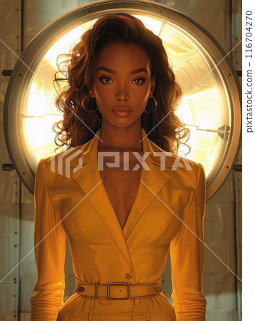 woman in photo video shooting woman in photo video shooting 116704270