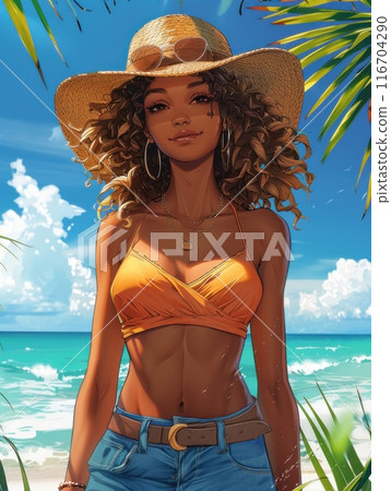 woman by the sea 116704290