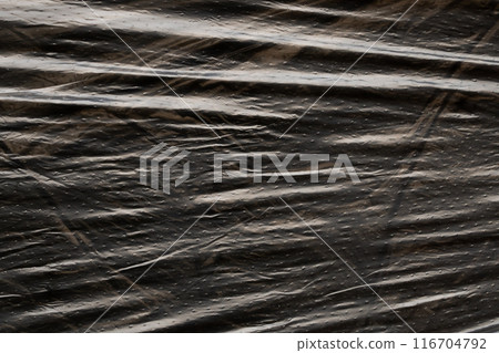 Black plastic bag texture background 116704792