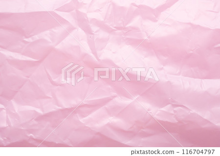 Pink plastic bag texture background 116704797