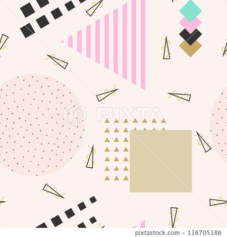 Vector abstract seamless pattern. Vector abstract seamless pattern. 116705186