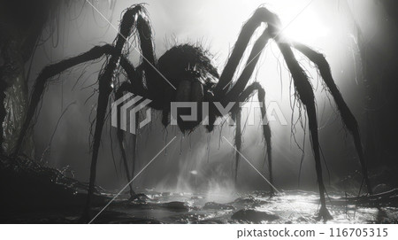 evil spider monster evil spider monster 116705315