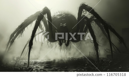 evil spider monster evil spider monster 116705318