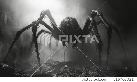 evil spider monster evil spider monster 116705321