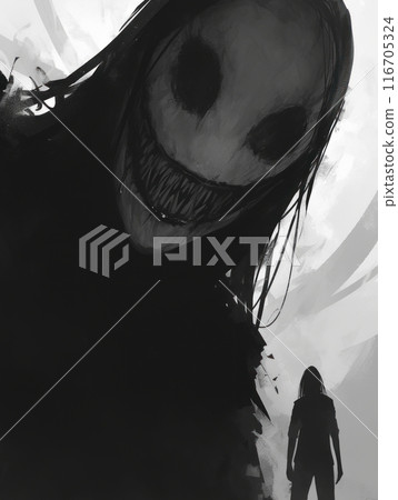 evil spider monster evil spider monster 116705324