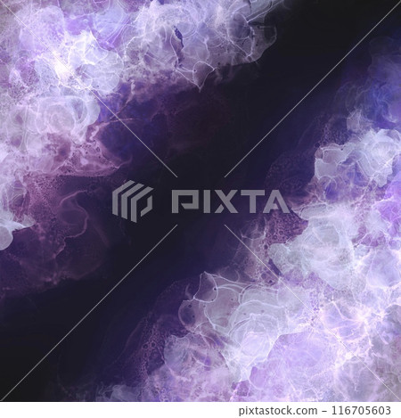 Square template with nebula-inspired light purple alcohol ink art on a diagonal black background Square template with nebula-inspired light purple alcohol ink art on a diagonal black background 116705603