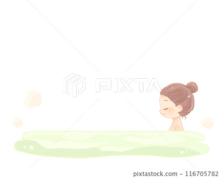 放鬆的女人洗澡 116705782
