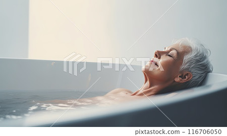 Joyfully indulging in a rejuvenating spa retreat. 116706050