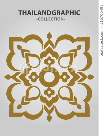 Vector element ethnic decorative ornament ethnic thai illustration Vector element ethnic decorative ornament ethnic thai illustration 116706495