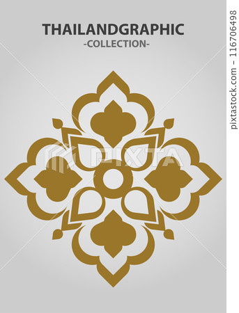 Vector element ethnic decorative ornament ethnic thai illustration 116706498