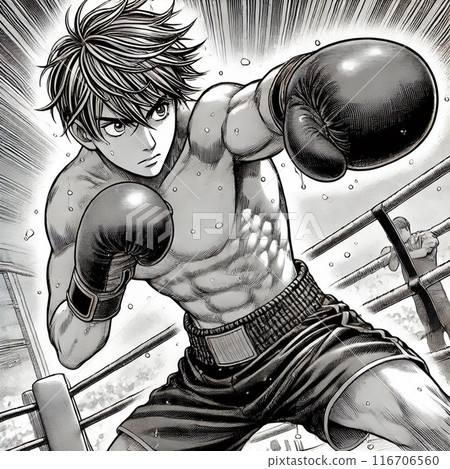 打拳卡通圖片 116706560