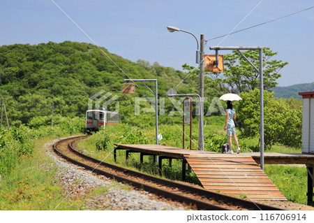 Nukanan Station on the Soya Kita Line, a line with a particularly romantic feel 116706914