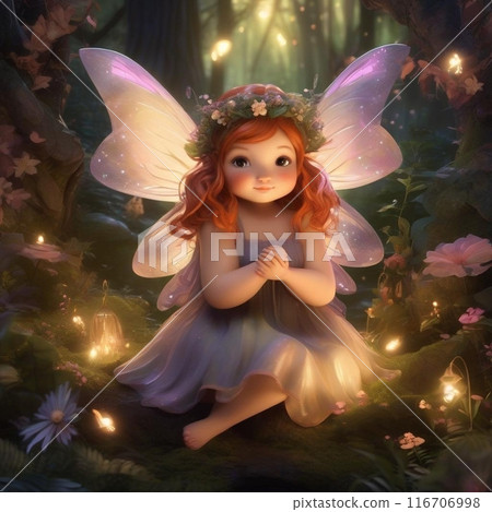 Cute chubby fairy 116706998