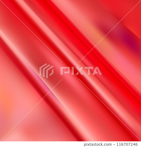 Background of red fabric. Beautiful smooth folds of fabric. Background for advertising. 3d rendering. 116707246