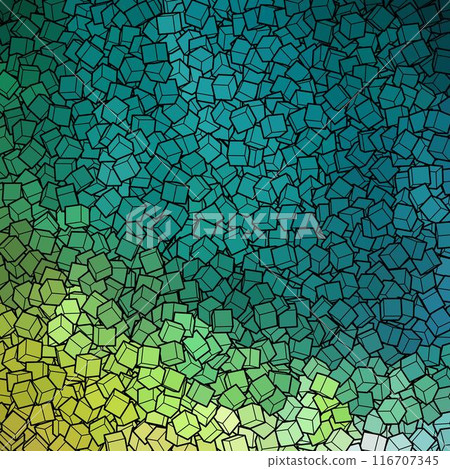 Geometric background from green cubes. polygonal style. Vector template. eps 10 116707345