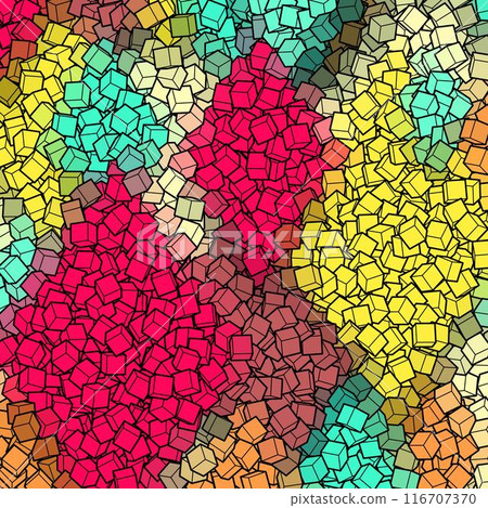 Colored background from cubes. Background template. eps 10 116707370