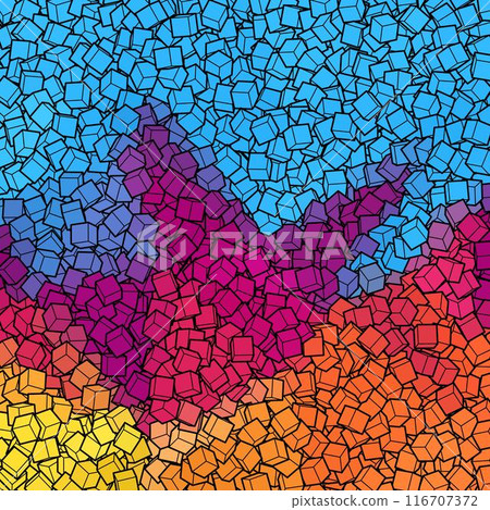 Color background from cubes. polygonal style. Design element. eps 10 Color background from cubes. polygonal style. Design element. eps 10 116707372