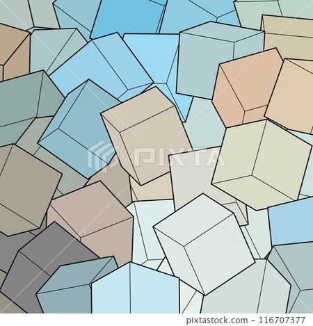 Colored background from cubes. Background template. eps 10 116707377