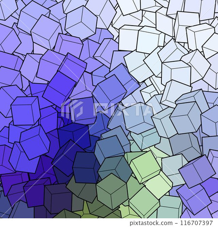 Colored background from cubes. Design element. Vector  116707397