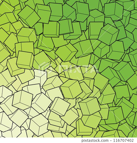 Green background from cubes. Background template. eps 10 116707402