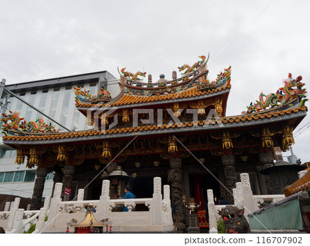 decorated temple decorated temple 116707902