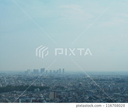 Cityscape wrapped in fog Cityscape wrapped in fog 116708020