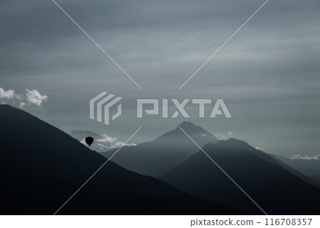 Panorama. Slovenia. Lake Bled. Sunrise. 116708357