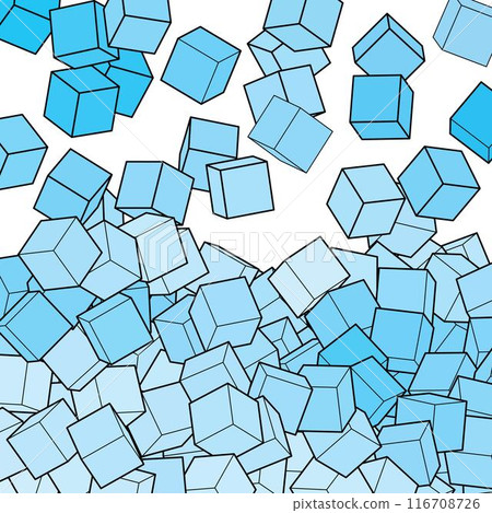 Blue background from cubes. Background template. eps 10 Blue background from cubes. Background template. eps 10 116708726