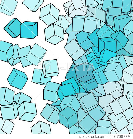 Blue background from cubes. Design element. Vector template. Blue background from cubes. Design element. Vector template. 116708729
