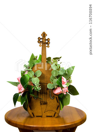 Bouquet of handmade soap in a flowerpot - violin (roses, clarkia, bud, artificial greenery) Bouquet of handmade soap in a flowerpot - violin (roses, clarkia, bud, artificial greenery) 116708894