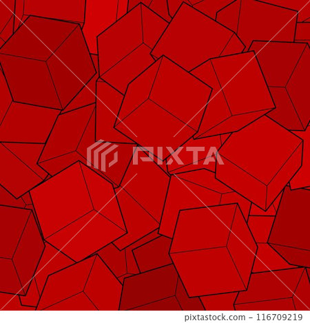 Red background from cubes. Vector illustration for your graphic design. Vector illustration for your graphic design. eps 10 Red background from cubes. Vector illustration for your graphic design. Vector illustration for your graphic design. eps 10 116709219