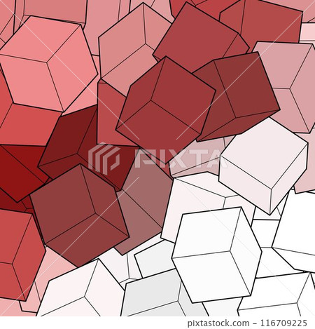 Red background from cubes. Vector illustration for your graphic design. Vector illustration for your graphic design. eps 10 Red background from cubes. Vector illustration for your graphic design. Vector illustration for your graphic design. eps 10 116709225
