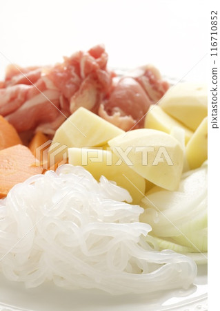 Ingredients for Nikujaga 116710852