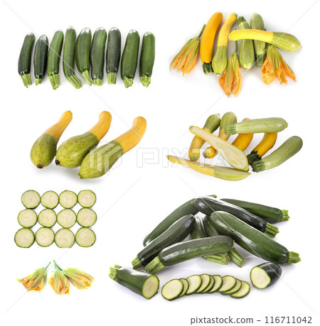 group of zucchini group of zucchini 116711042